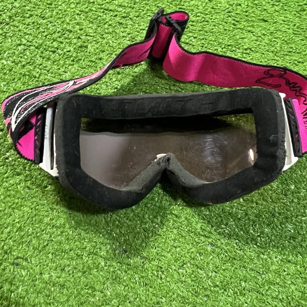Y2K Motorcross Goggles Black And Pink Smith Optics ATV‎ Eye Wear Ventilated